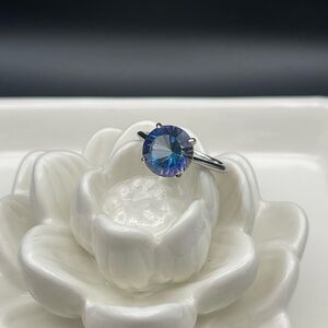 Elegant Blue Mystic Topaz Ring